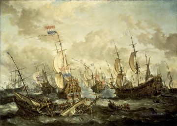 batalla naval clasica Pinturas al óleo